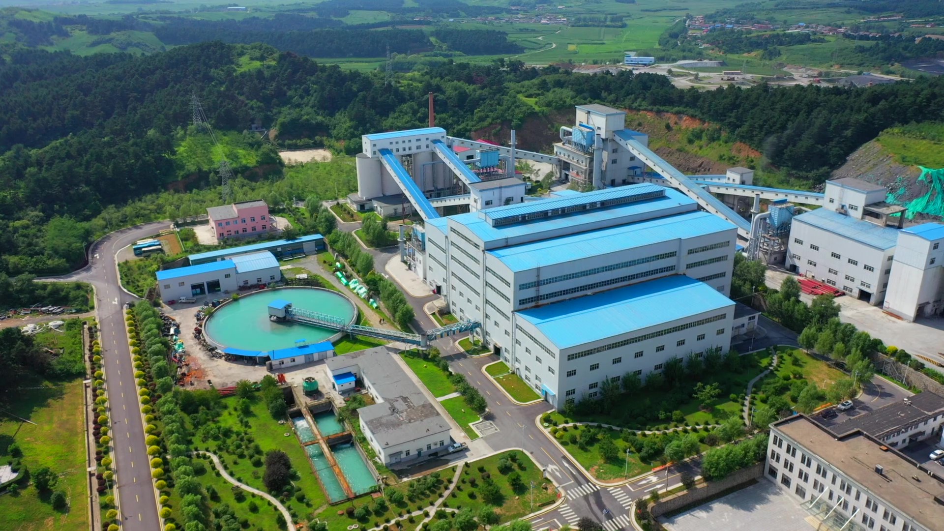 罕王抚顺铁矿采选基地航拍实景
